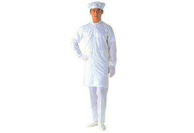 5mm Stripe Antistatic Gown, White