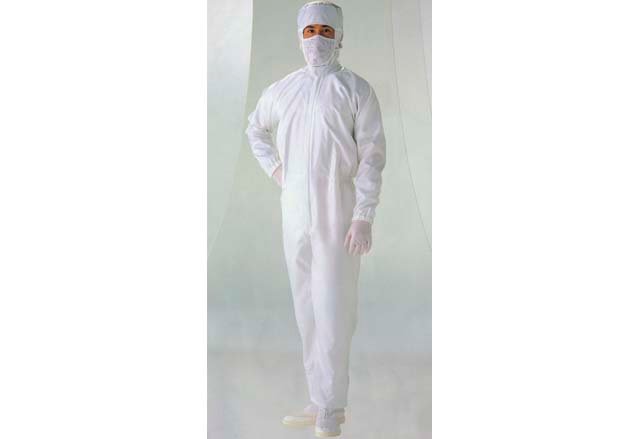 ESD Coverall,5mm Strip,White