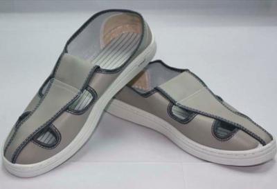 PVC Conductive Butterfly Shoe,Grey White