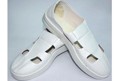 PVC Conductive Butterfly Shoe, White