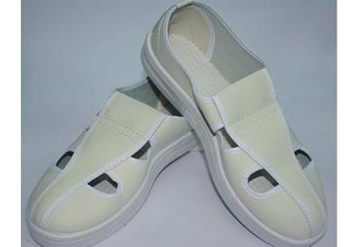 PVC Conductive Butterfly Shoe,Yellow White