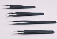 Antistatic Stainless Steel Tweezers,Black