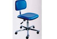 Blue Anti Static Leather Chair with Large Seat