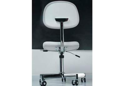 White Anti Static Leather Chair, Seat size 440x400mm