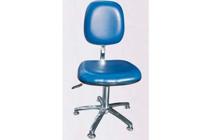 Blue Anti Static Leather Chair with Small Seat